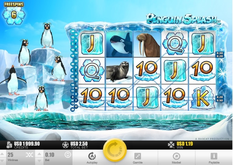игровой автомат penguin splash