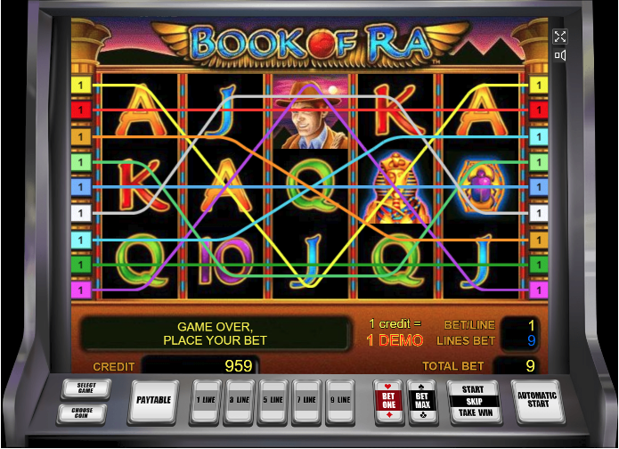 Символы игрового автомата Book Of Ra HD