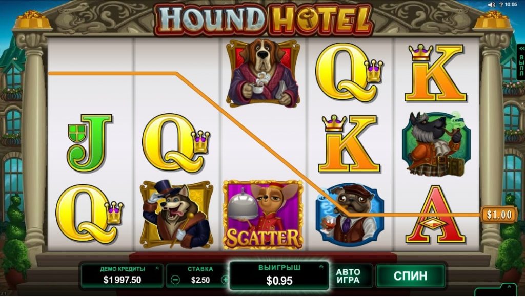 игровой автомат hound hotel
